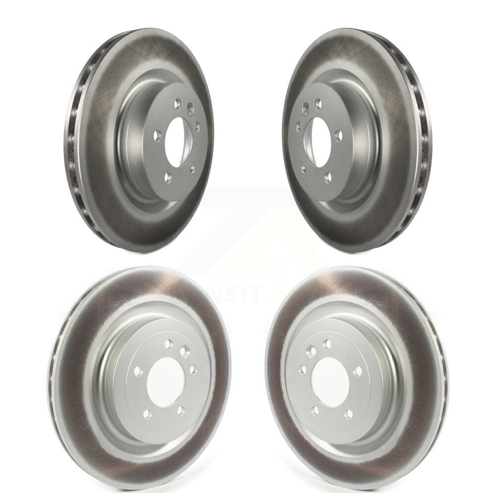Coated Disc Brake Rotors Front Rear Kit For Land Rover Range Sport