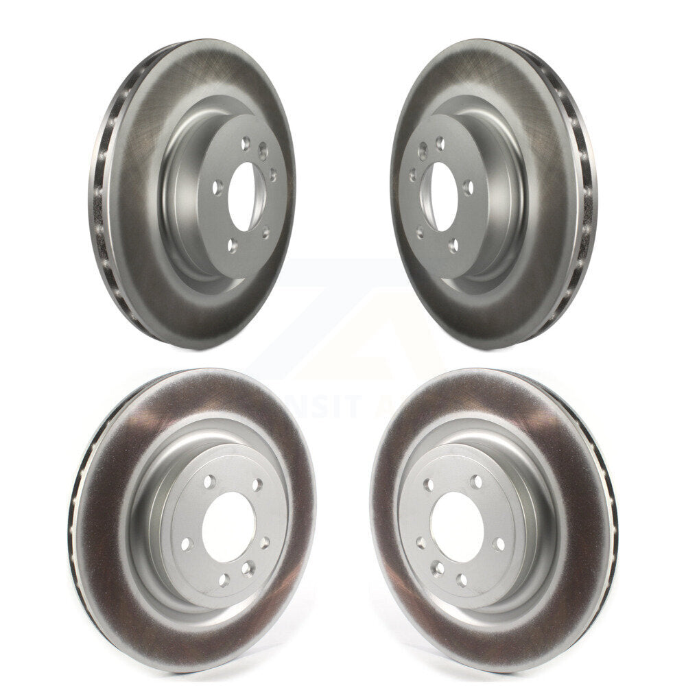 Coated Disc Brake Rotors Front Rear Kit For Land Rover Range Sport Discovery