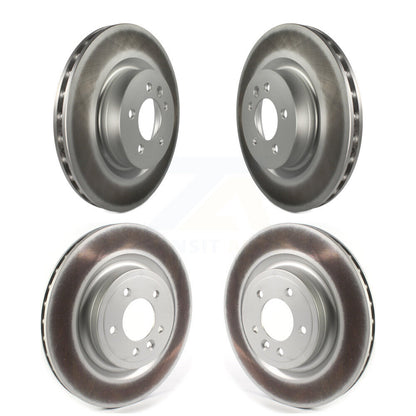 Coated Disc Brake Rotors Front Rear Kit For Land Rover Range Sport Discovery
