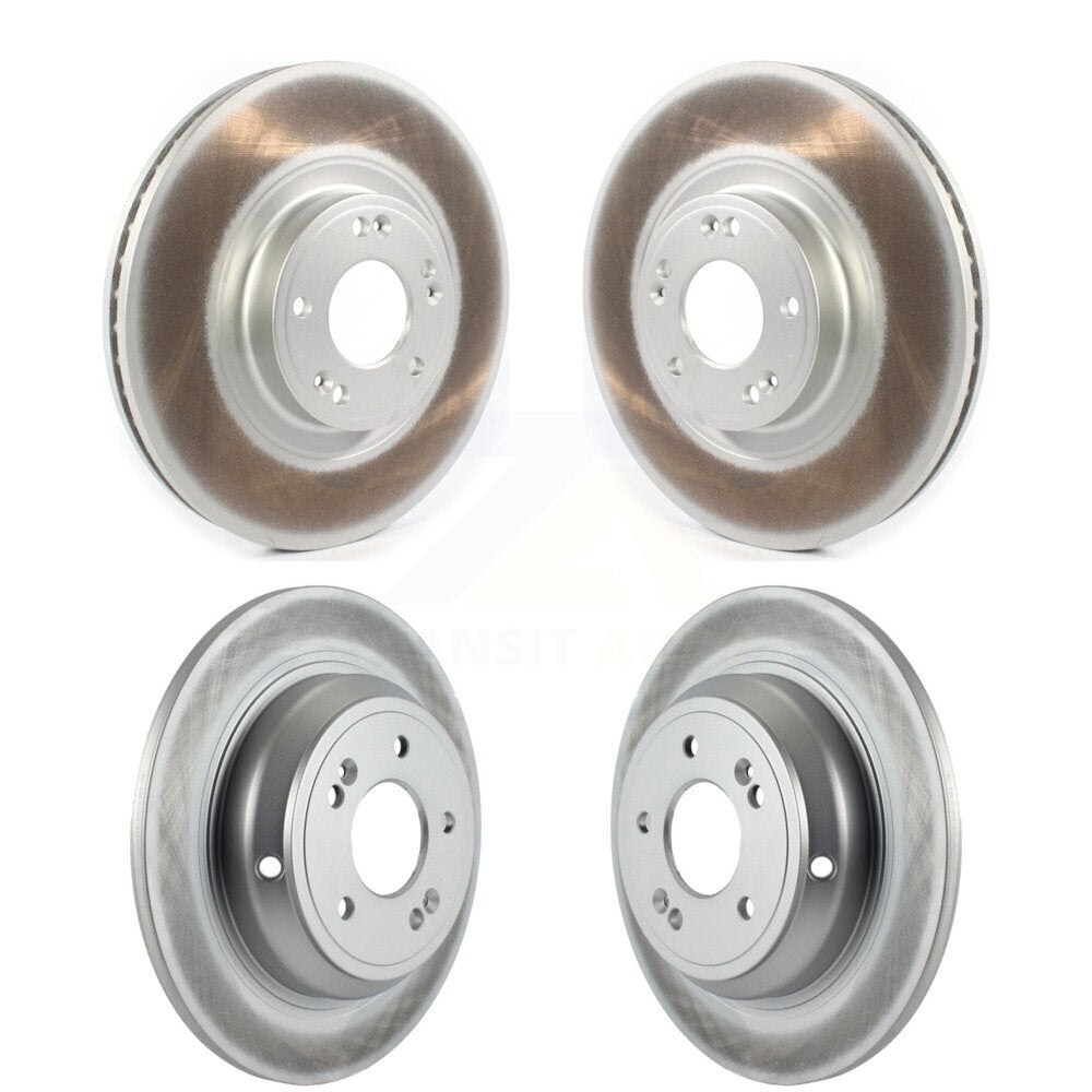 Coated Disc Brake Rotors Front Rear Kit For Hyundai Genesis