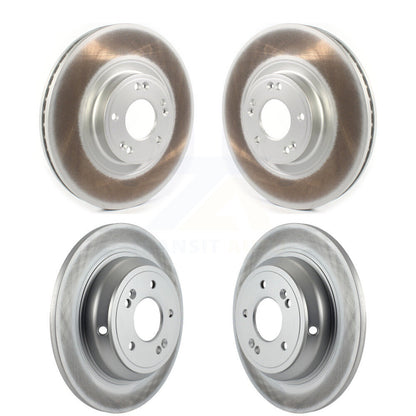 Coated Disc Brake Rotors Front Rear Kit For Hyundai Genesis