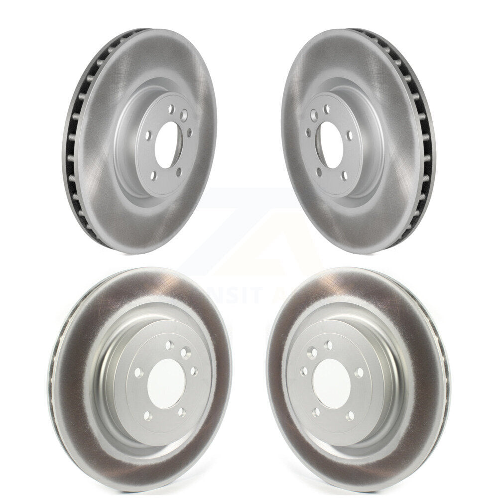 Coated Disc Brake Rotors Front Rear Kit For Land Rover Range Sport Discovery