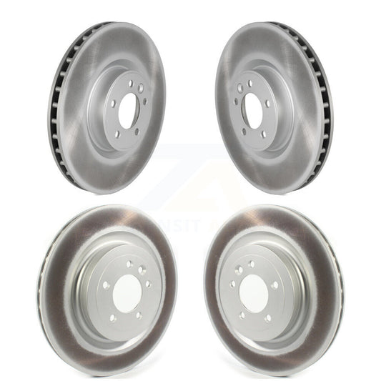 Coated Disc Brake Rotors Front Rear Kit For Land Rover Range Sport Discovery