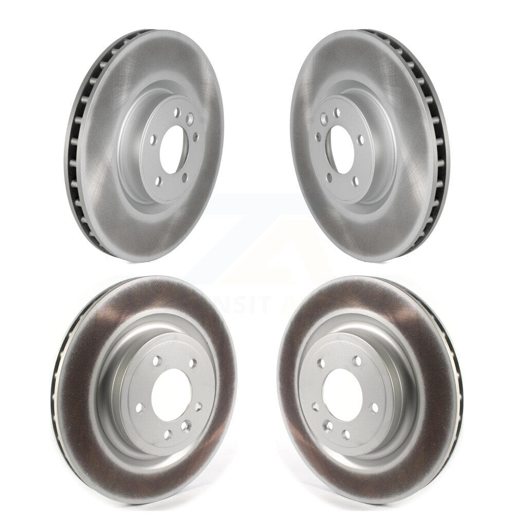 Coated Disc Brake Rotors Front Rear Kit For Land Rover Range Sport Discovery
