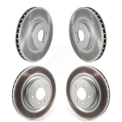 Coated Disc Brake Rotors Front Rear Kit For Land Rover Range Sport Discovery