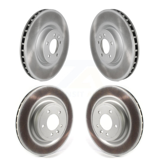 Coated Disc Brake Rotors Front Rear Kit For Land Rover Range Sport Discovery
