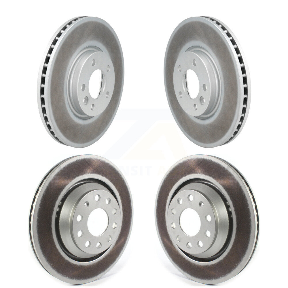 Coated Disc Brake Rotors Front Rear Kit For Volkswagen CC Passat