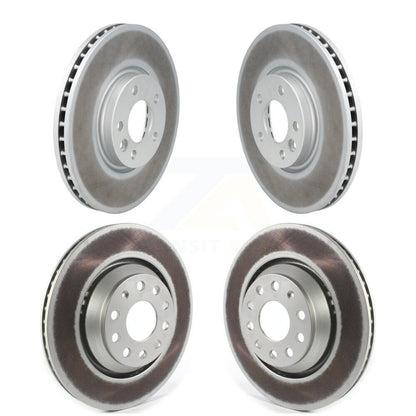 Coated Disc Brake Rotors Front Rear Kit For Volkswagen CC Passat