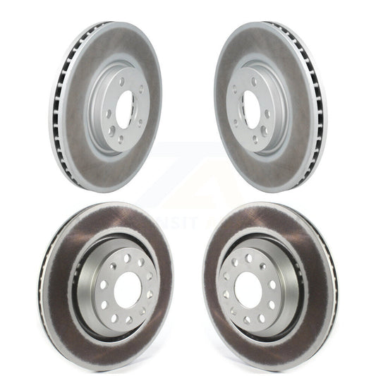 Coated Disc Brake Rotors Front Rear Kit For Volkswagen CC Passat