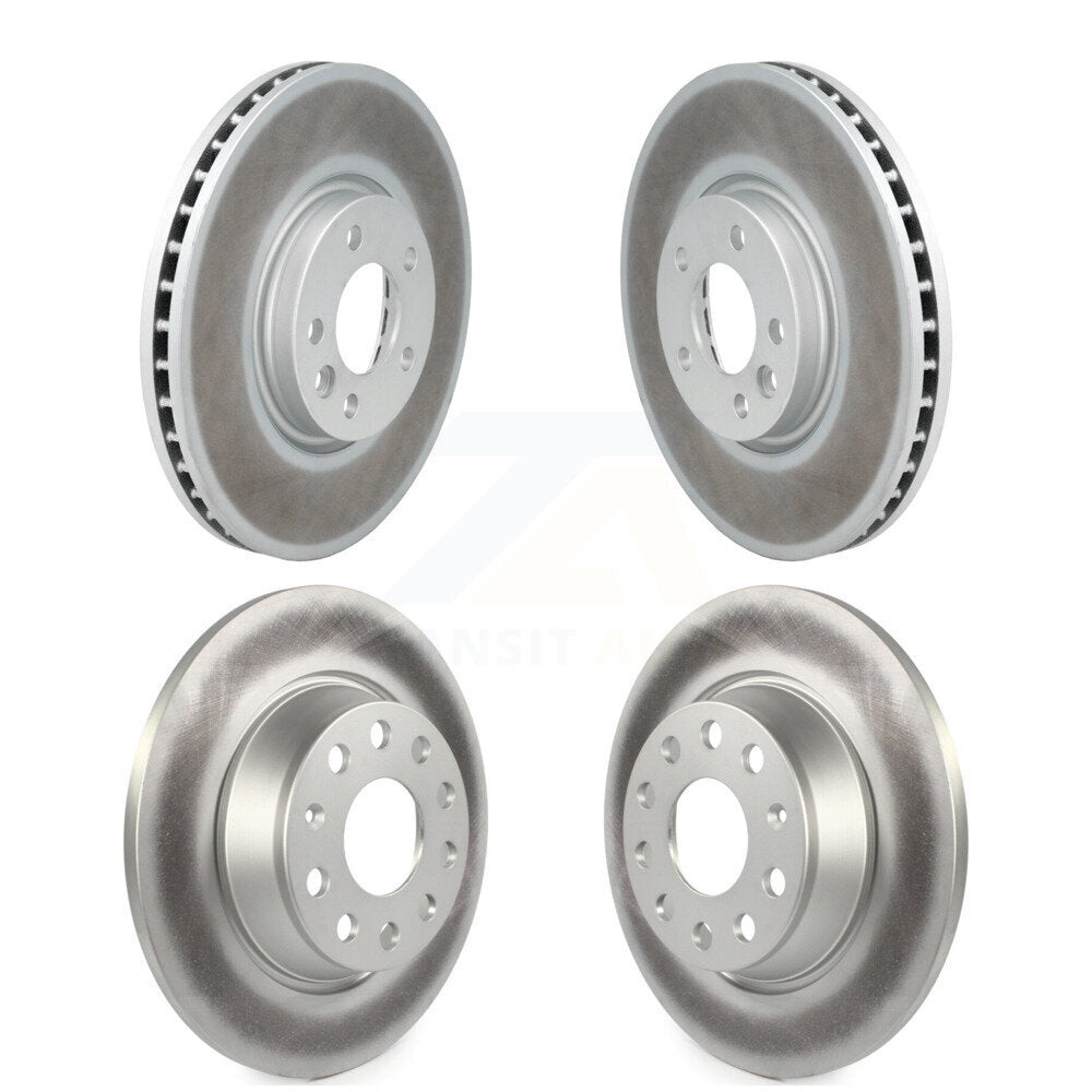 Coated Disc Brake Rotors Front Rear Kit For Volkswagen CC