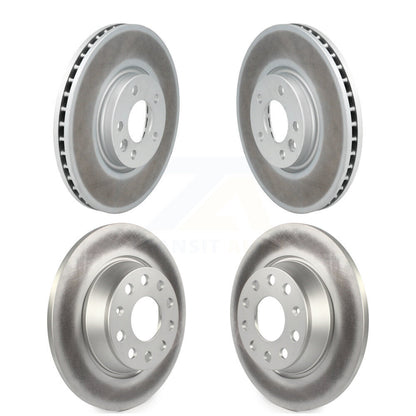 Coated Disc Brake Rotors Front Rear Kit For Volkswagen CC