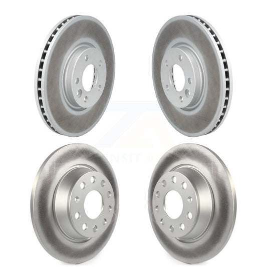 Coated Disc Brake Rotors Front Rear Kit For Volkswagen CC