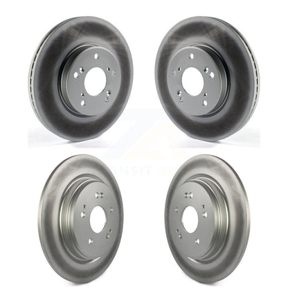 Coated Disc Brake Rotors Front Rear Kit For 2020 Honda CR-V 2.0L