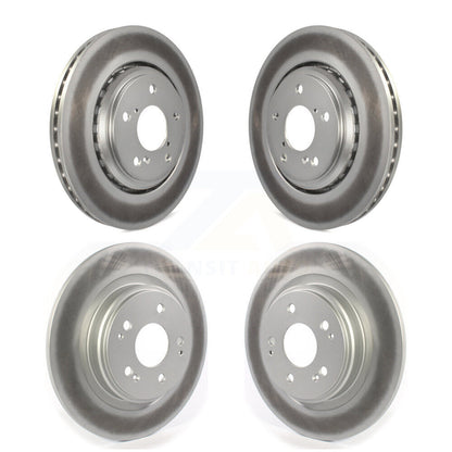 Coated Disc Brake Rotors Front Rear Kit For Acura MDX