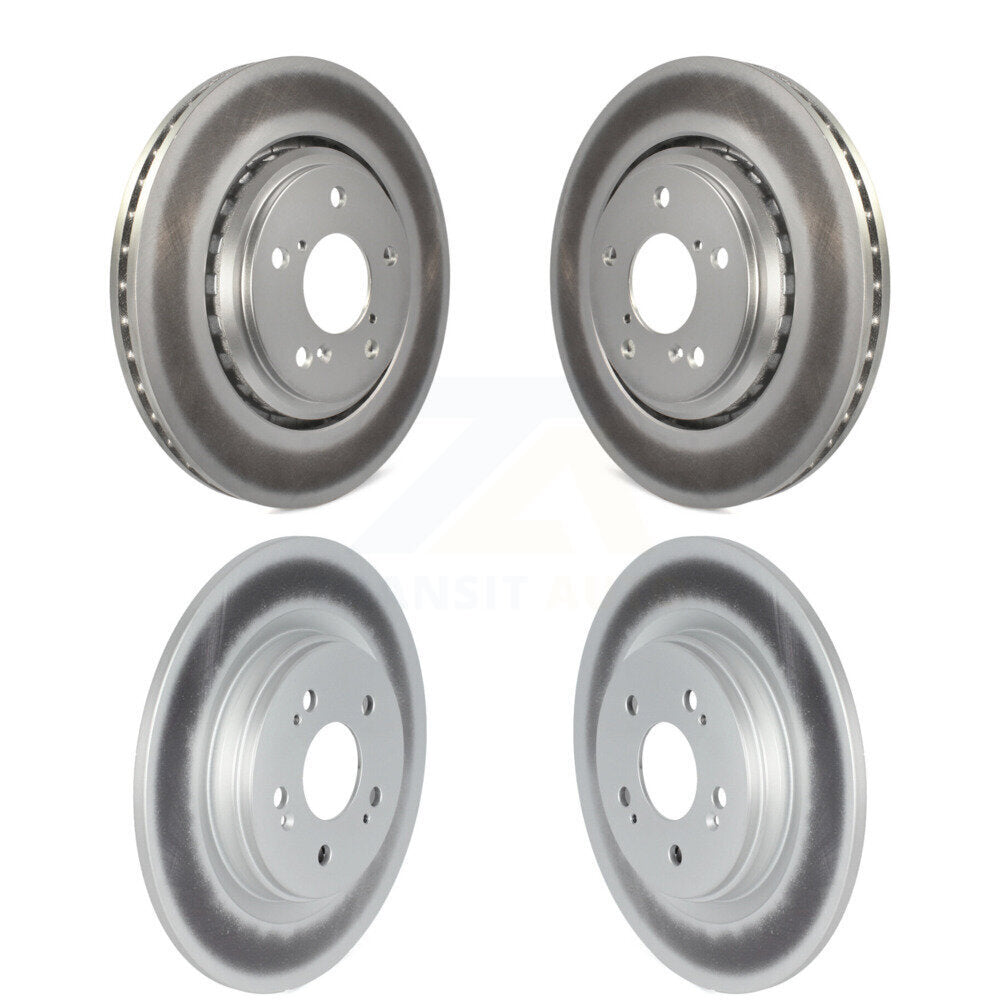 Coated Disc Brake Rotors Front Rear Kit For 2018-2024 Honda Odyssey