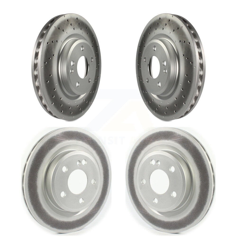 Coat Disc Brake Rotor Front Rear Kit For Mercedes-Benz CLA250 With Sport Package