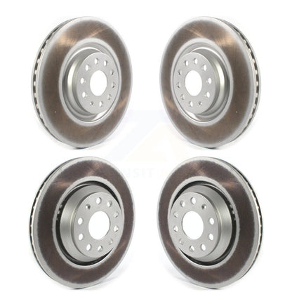Coated Brake Rotor Front Rear Kit For Volkswagen Audi GTI Q3 Golf R Arteon S3 A3