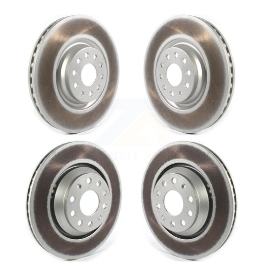 Coated Brake Rotor Front Rear Kit For Volkswagen Audi GTI Q3 Golf R Arteon S3 A3