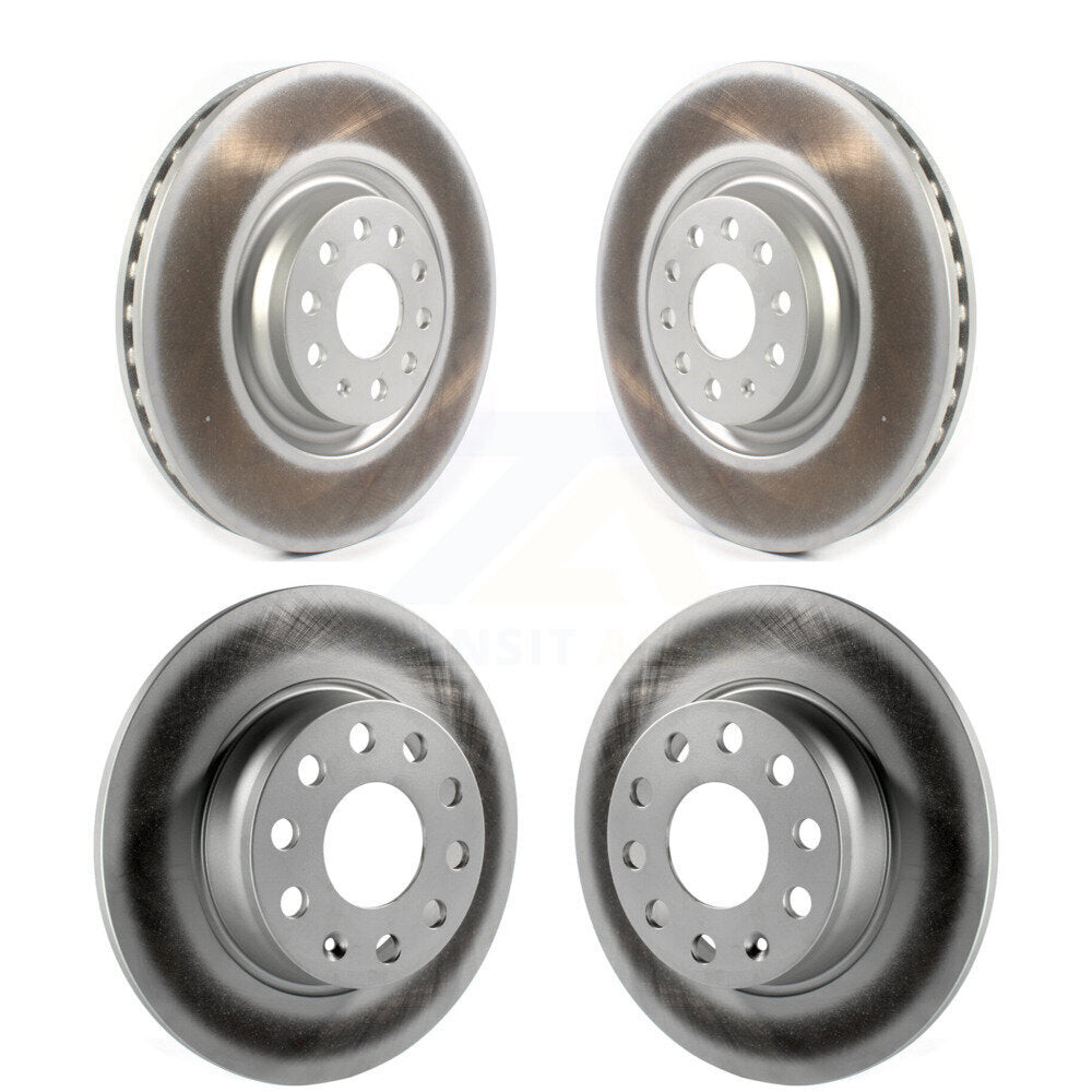 Coated Disc Brake Rotors Front Rear Kit For 2022-2023 Audi A3 Quattro