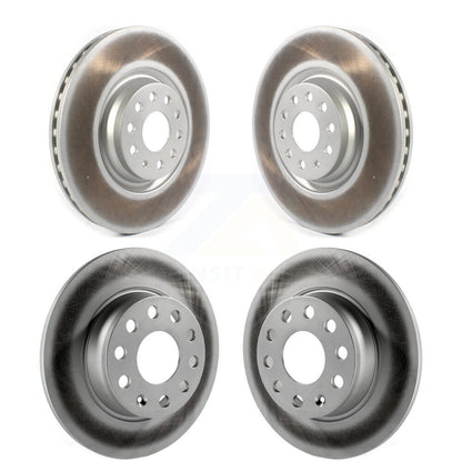 Coated Disc Brake Rotors Front Rear Kit For 2022-2023 Audi A3 Quattro