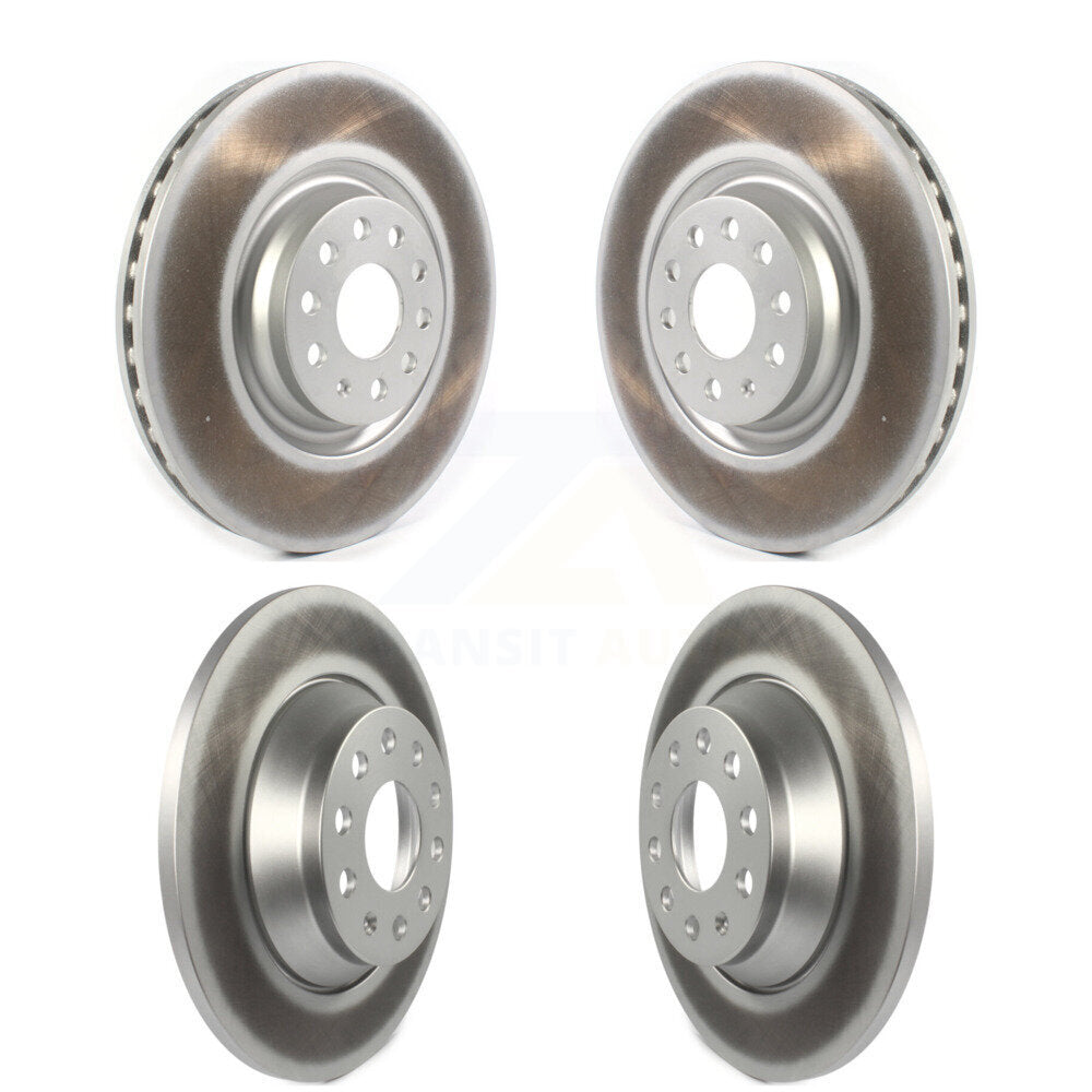 Coated Disc Brake Rotors Front Rear Kit For Volkswagen Tiguan Jetta
