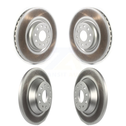 Coated Disc Brake Rotors Front Rear Kit For Volkswagen Tiguan Jetta