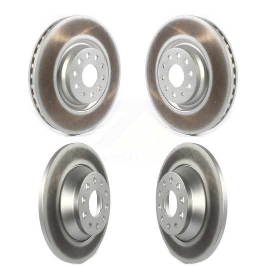 Coated Disc Brake Rotors Front Rear Kit For Volkswagen Tiguan Jetta