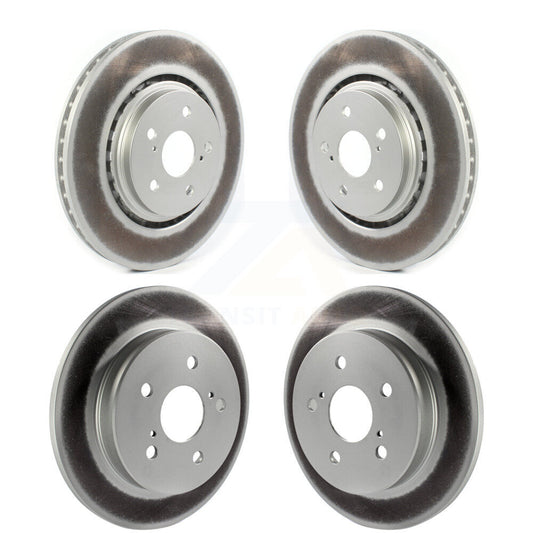 Coated Disc Brake Rotors Front Rear Kit For Toyota Camry Avalon