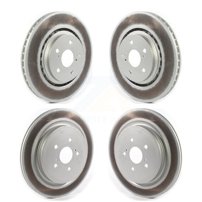 Coated Disc Brake Rotors Front Rear Kit For Lexus RX350 RX450h RX350L RX450hL