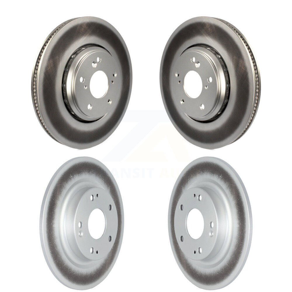 Coated Disc Brake Rotors Front Rear Kit For 2017-2020 Honda Civic Si