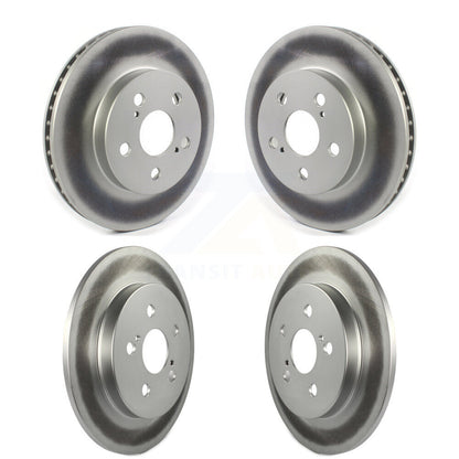 Coated Disc Brake Rotors Front Rear Kit For Toyota Corolla Prius Prime AWD-e