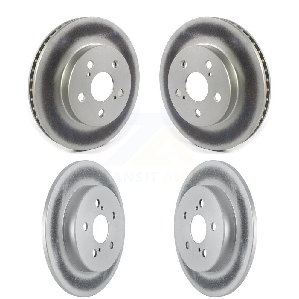 Coated Disc Brake Rotors Front Rear Kit For Toyota Corolla