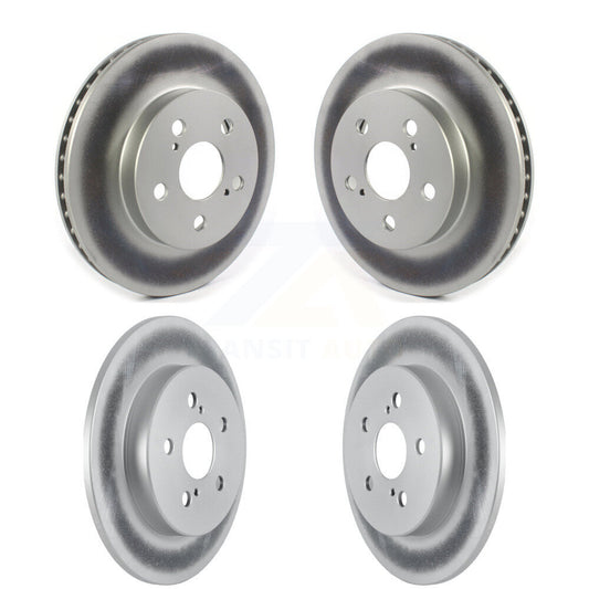 Coated Disc Brake Rotors Front Rear Kit For Toyota Corolla