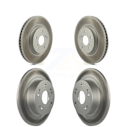 Coated Disc Brake Rotors Front Rear Kit For Honda Accord