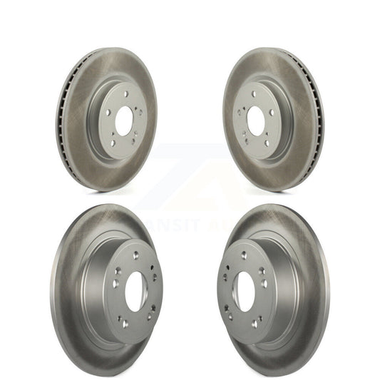 Coated Disc Brake Rotors Front Rear Kit For Honda Accord