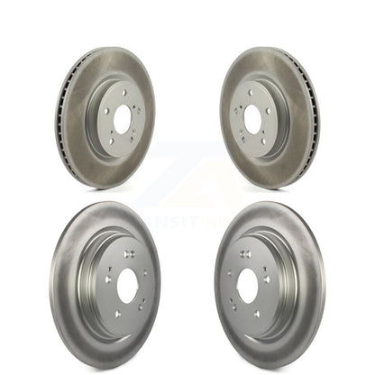 Coated Disc Brake Rotors Front Rear Kit For Honda CR-V