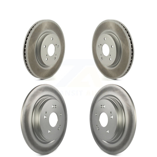 Coated Disc Brake Rotors Front Rear Kit For Honda CR-V