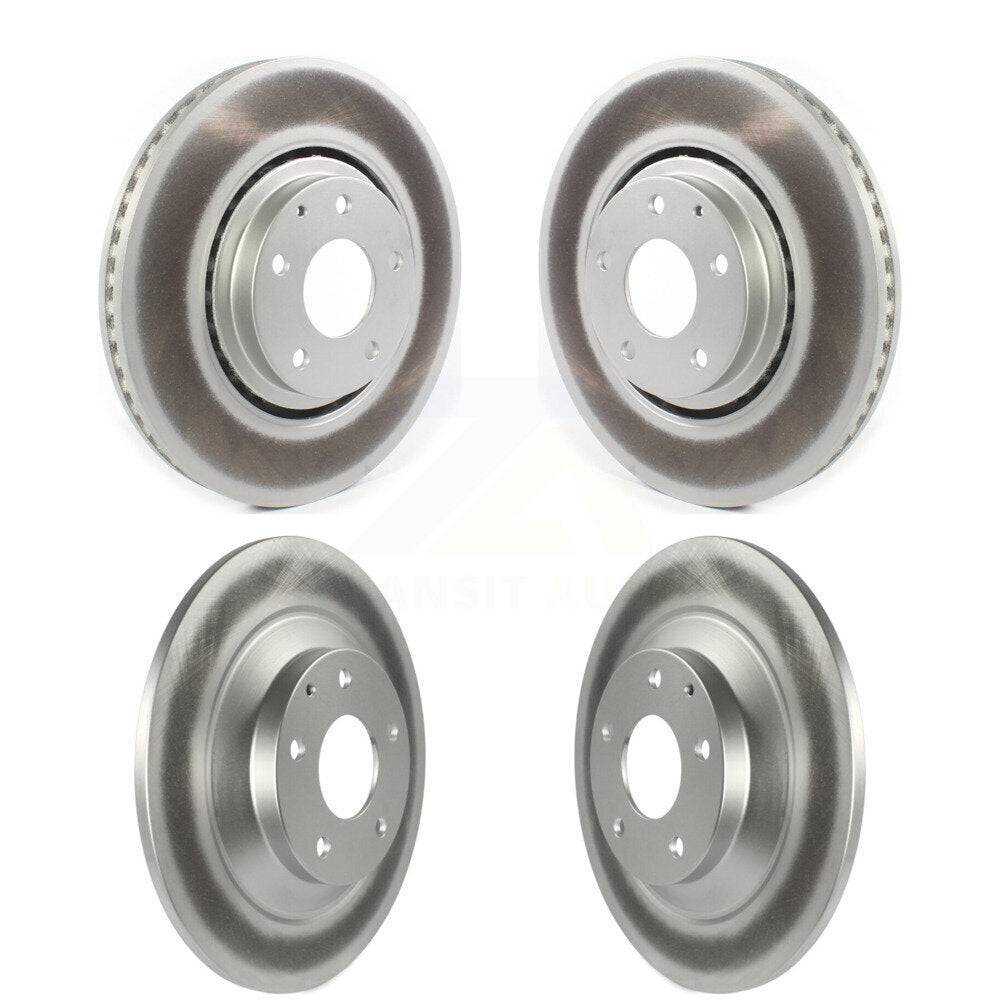 Coated Disc Brake Rotors Front Rear Kit For 2019-2024 Mazda CX-5 Turbocharged