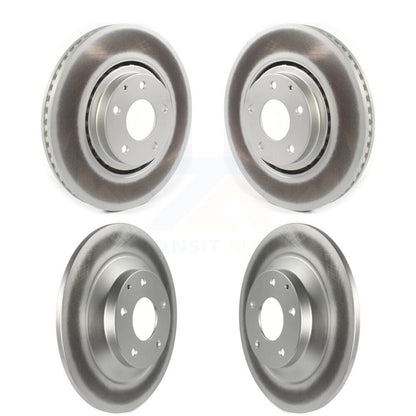 Coated Disc Brake Rotors Front Rear Kit For 2019-2024 Mazda CX-5 Turbocharged