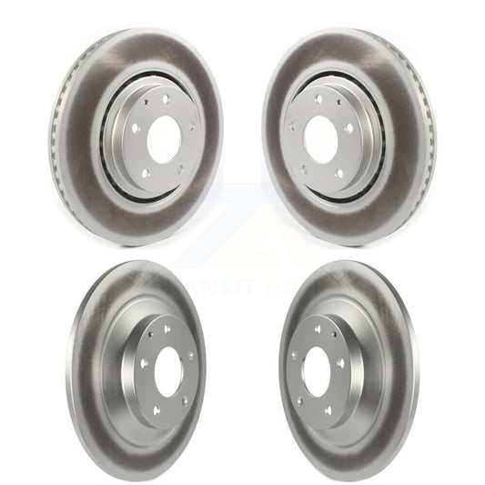 Coated Disc Brake Rotors Front Rear Kit For 2019-2024 Mazda CX-5 Turbocharged