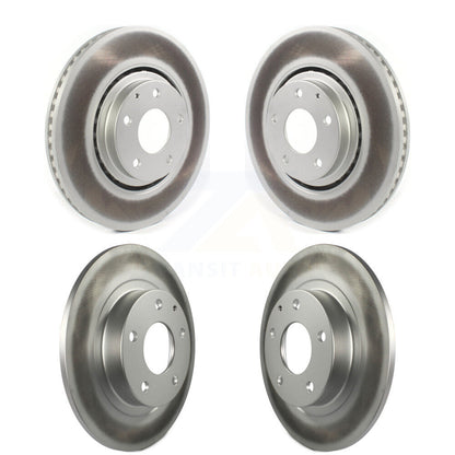 Coated Disc Brake Rotors Front Rear Kit For 2019-2021 Mazda 6 Turbocharged