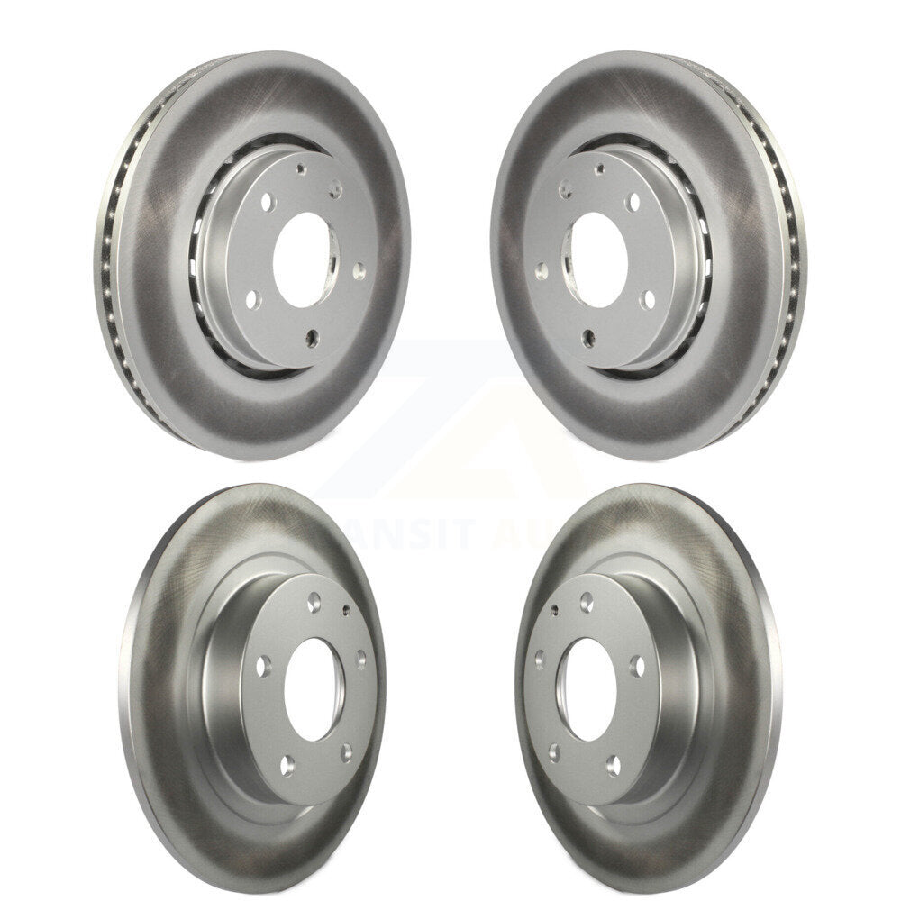 Coated Disc Brake Rotor Front Rear Kit For 2019-2021 Mazda 6 Naturally Aspirated