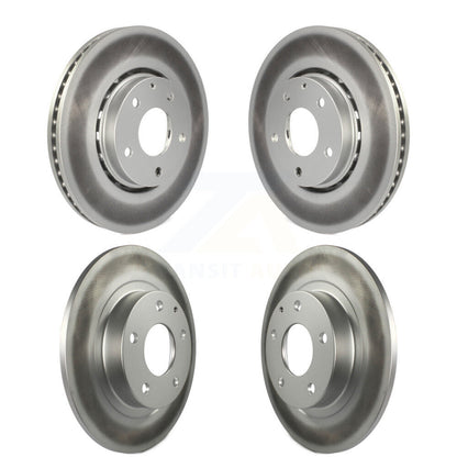 Coated Disc Brake Rotor Front Rear Kit For 2019-2021 Mazda 6 Naturally Aspirated