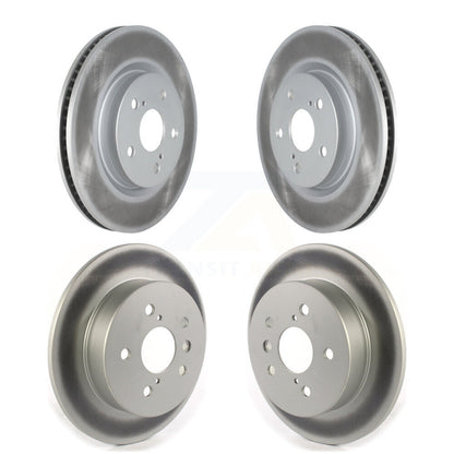Coated Disc Brake Rotors Front Rear Kit For Toyota Camry