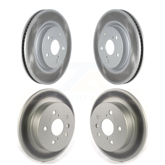 Coated Disc Brake Rotors Front Rear Kit For Toyota Camry