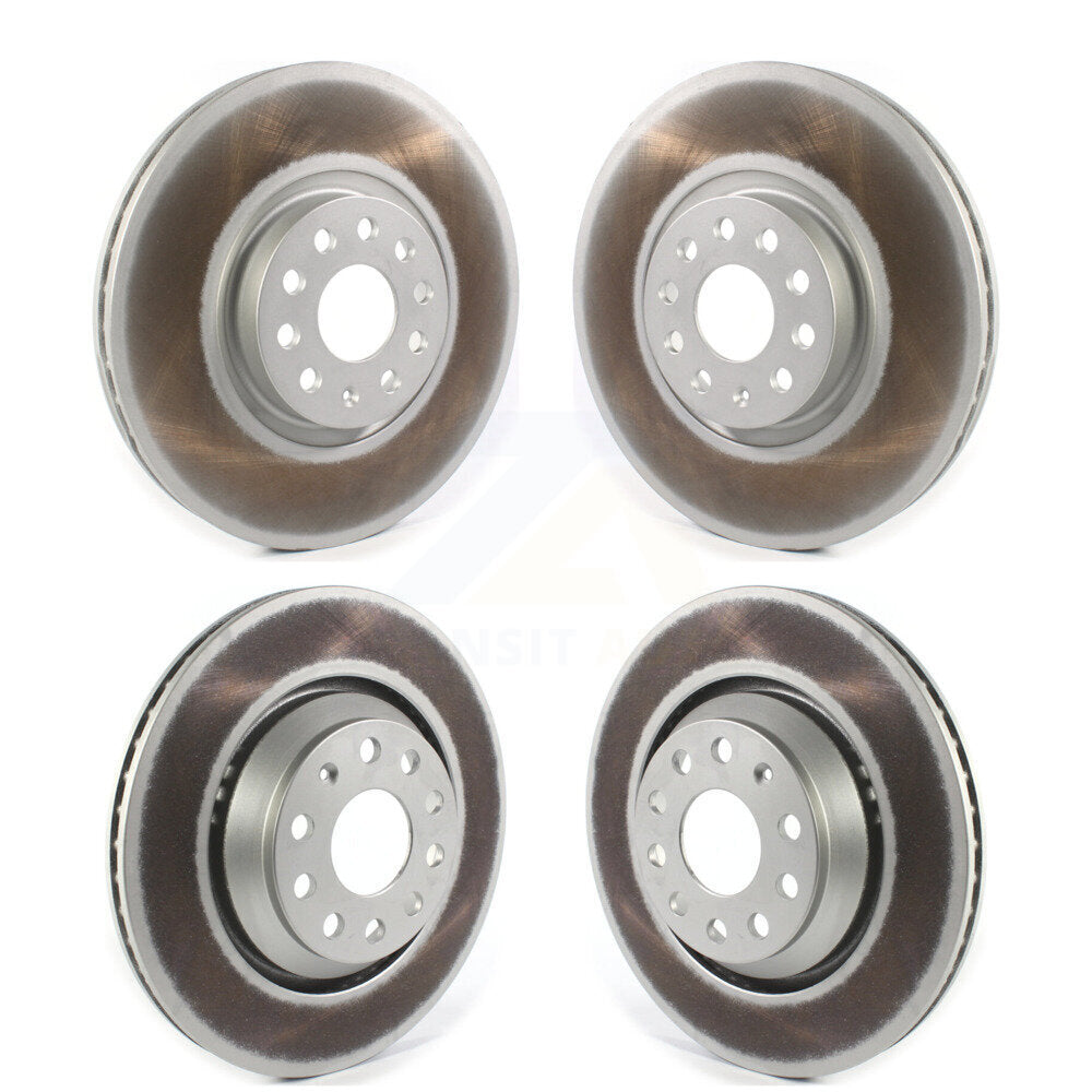 Coated Disc Brake Rotors Front Rear Kit For Volkswagen Atlas Cross Sport