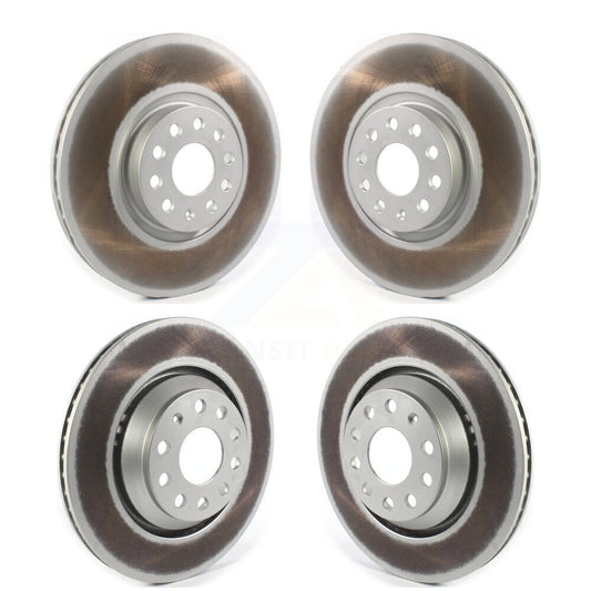 Coated Disc Brake Rotors Front Rear Kit For Volkswagen Atlas Cross Sport