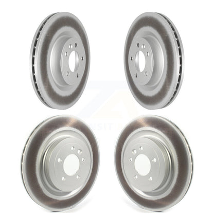 Coated Disc Brake Rotors Front Rear Kit For Land Rover Range Sport