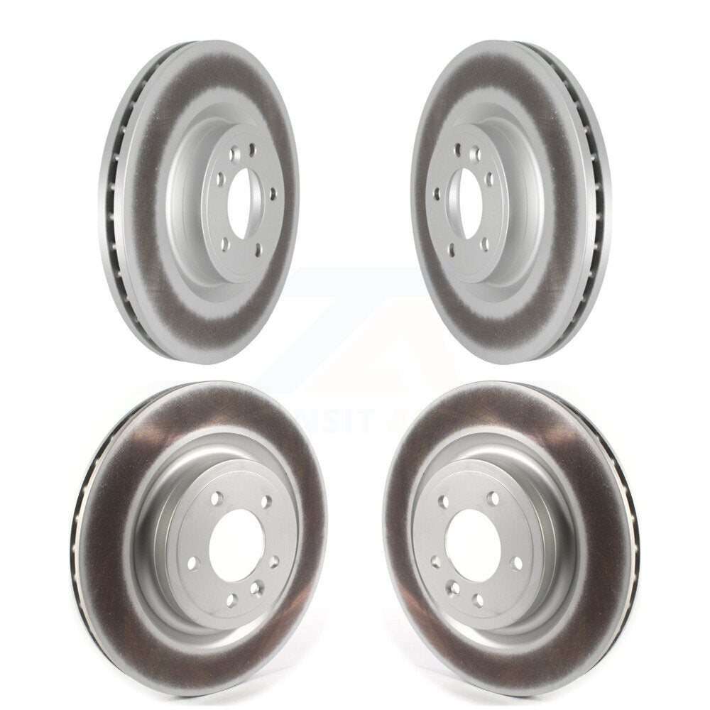 Coated Disc Brake Rotors Front Rear Kit For Land Rover Range Sport Discovery