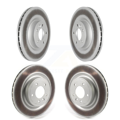 Coated Disc Brake Rotors Front Rear Kit For Land Rover Range Sport Discovery